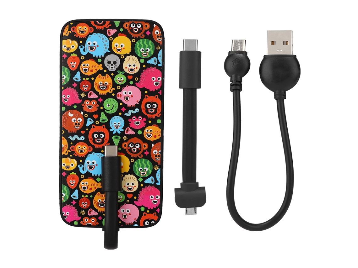 Batería Portátil (carga Rápida De Alta Capacidad) Batería Portátil Black Fish -8000 Mah (brown Sugar Bean)
