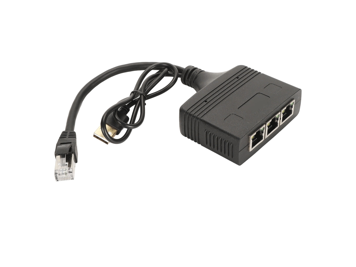 Divisor Ethernet De Alta Velocidad De 1000 Mbps, De 1 A 3 Cables Rj45 A Cat5, 5e, 6, 7 Y 8.