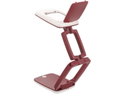 Lupa de lectura plegable portátil con 3 paneles, 9 luces LED, lámpara de aumento blanca y roja, no requiere pilas. SFUSHOS
