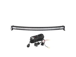 Barra de luces LED, diseño curvo/recto, tecnología 7D con 3 líneas, cable curvo OEM de 52 pulgadas