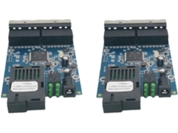 Conmutador Ethernet De Fibra, Convertidor De Medios Ópticos, 1 Puerto F4e, 1 Puerto G4e, Pcba, 10, 100, 1000 M, Azul, Pc
