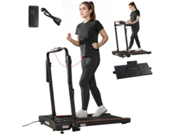 Esteira Dobrável Mesa Removível 2,5 Hp 1-12 Km/h Led Barras Apoio