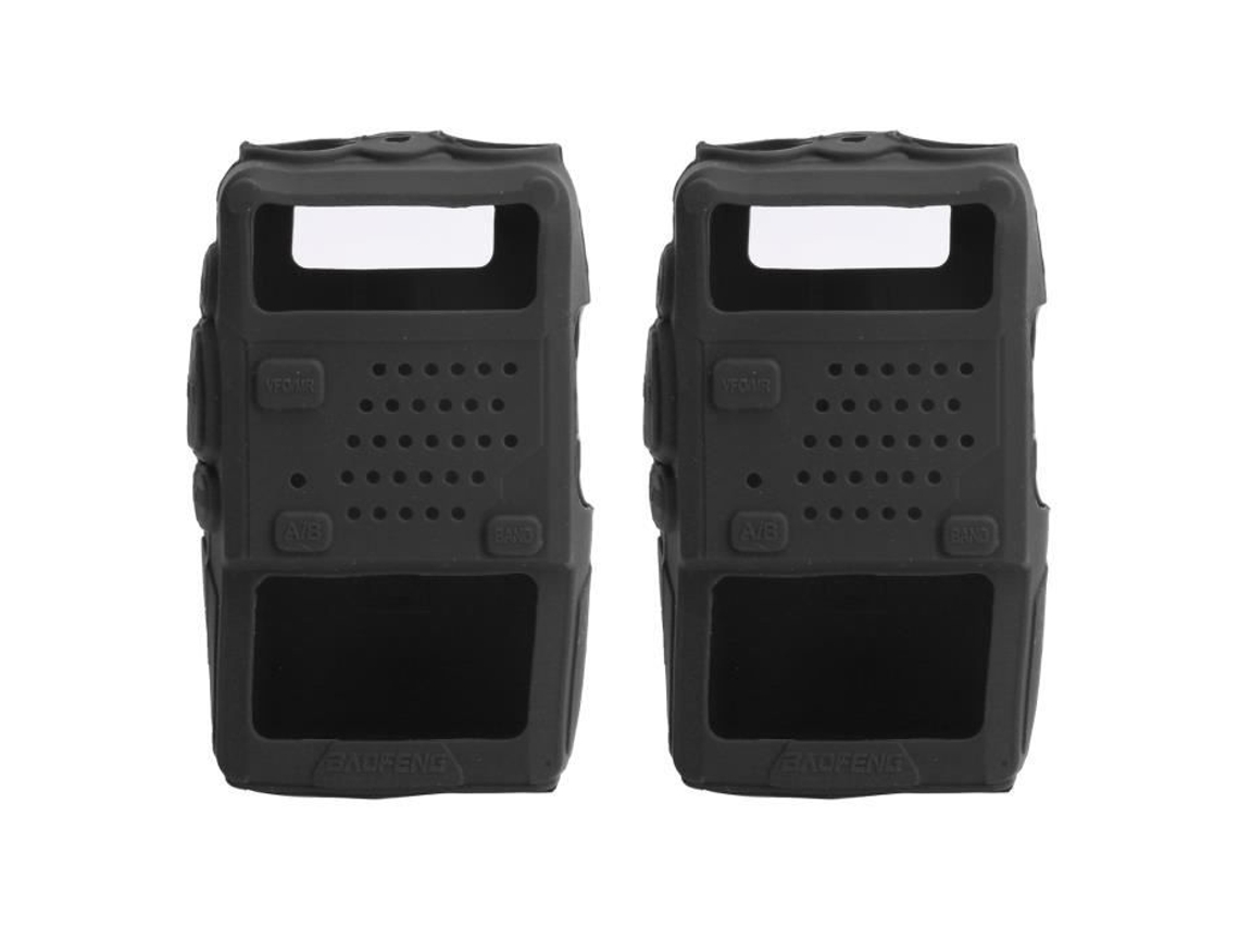 HURRISE Funda de Silicona para Walkie Talkie 2 Piezas Mini Funda Protectora Suave de Silicona para Walkie Talkie Radio Parte de Video