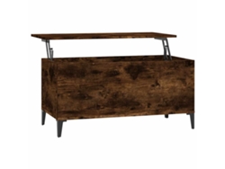 Maison Exclusive - Mesa De Centro Madera Contrachapada Roble Ahumado 90x44,5x45 Cm