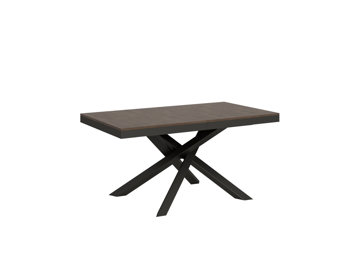 Mesa de Comedor ITAMOBY Volantis Evolution (90x160/264 - Paneles de Melamina - Nogal)