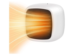 Calefactor Eléctrico Ptc Con 2 Ajustes De Temperatura, 800 W, Económico Y Portátil - Blanco