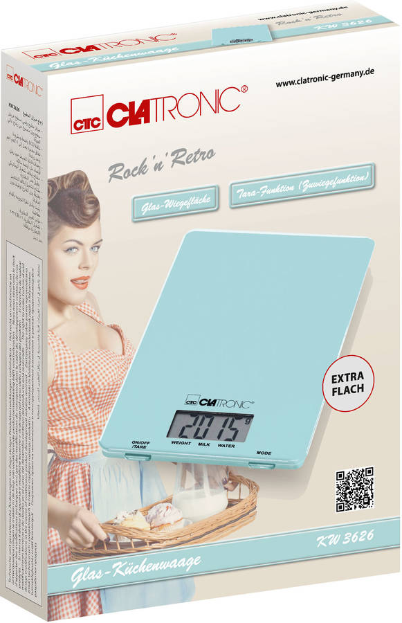 Báscula de Cocina CLATRONIC KW 3626 (Verde)