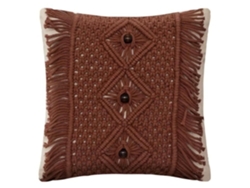 Cojín Decorativo Macramé Alicante 40X40Cm Marrón ATMOSPHERA