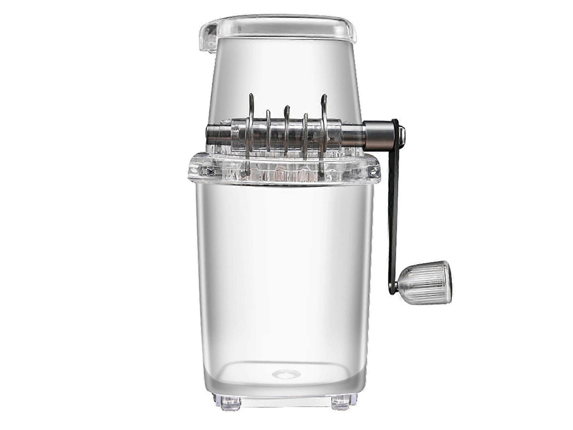 Trituradora de hielo manual giratoria cromada Rosewell de 1,25 l (gris)