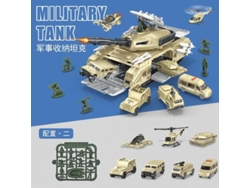 Tanque de juguete para niños, simulación de guerra, base militar, se puede guardar, entrenador, avión, set, ensamblado, modelo educativo, juguetes.
