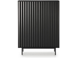 Aparador BAZAR MONDIALE Sierra (Negro - MDF - 97x45x130 cm)