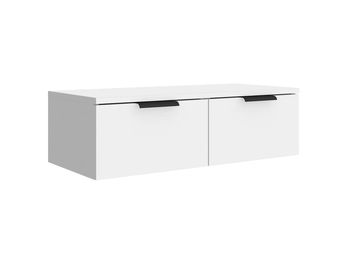Armarios de pared MAISON EXCLUSIVE en derivados de madera blanca (68x30x20 cm)