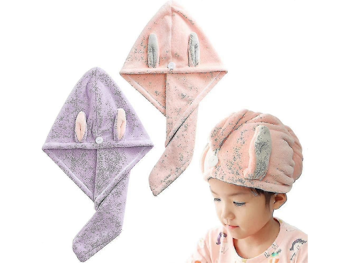 toallas turbante súper absorbentes y de secado rápido, gorro de ducha esponjoso de Rosewell