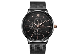 Reloj De Cuarzo Para Hombre Con Brazalete De Acero, Resistente Al Agua, Esfera De Tres Subesferas, Estilo Moderno Y Lujoso.
