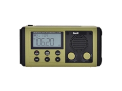 Radio HRD907 con manivela, 10000 mAh, radio de emergencia con carga solar, radio portátil móvil con iluminación para uso de emergencia, apagón B GOKOCO