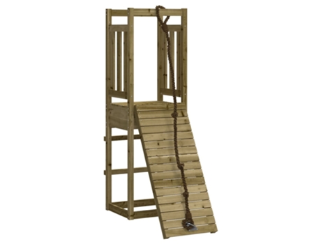 Parque Infantil VIDAXL con pared escalada de madera impregnada de pino (Edad Mínima Recomendada: 3 años)