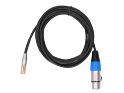 Cabo De Áudio 3pin Mini Xlr Macho Para Xlr Fêmea 3m Liga De Zinco Cobre Para Câmeras Sony Canon Bmpcc 4k 6k