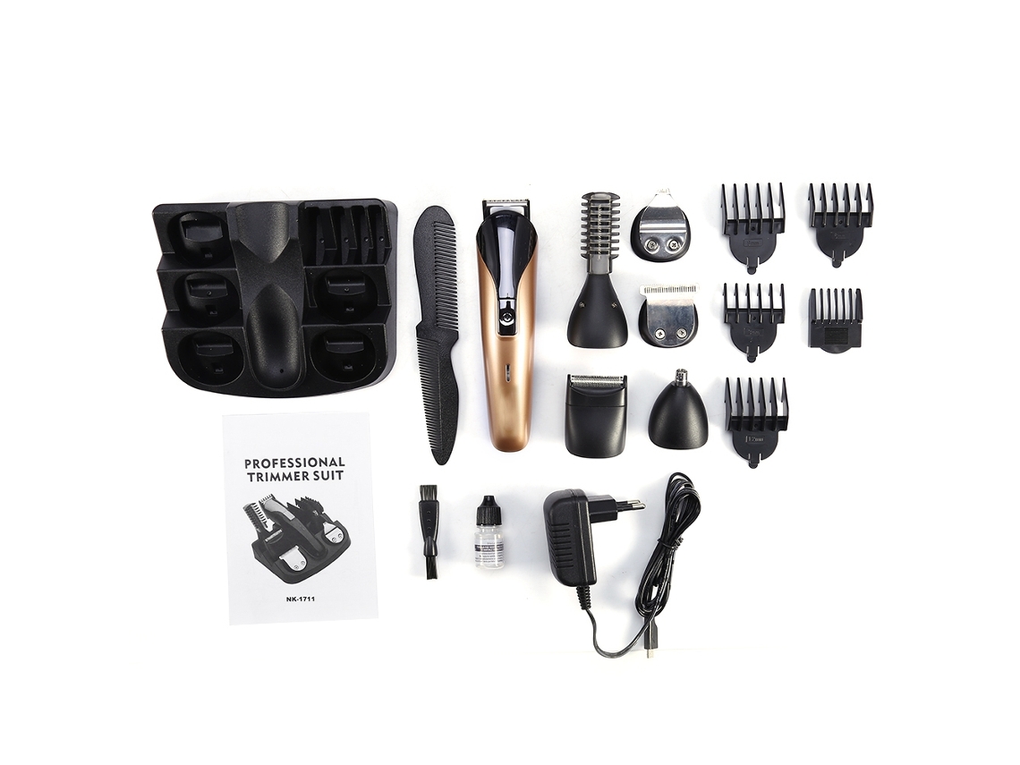 Vlrla-6-in-1 Multifunctional Aparelho Elétrico De Cortar Cabelo Para Barba, Nose Armpit