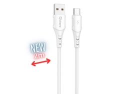 Cable Qcharx Athens Usb QCHAX PVC Blanco