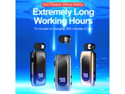 Auriculares Inalámbricos Bt5.2, Intrauditivos, Retráctiles, Manos Libres, Deportivos Con Micrófono.