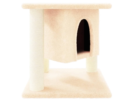 Rascador Para Gatos VIDAXL Con Postes De Sisal Crema 37 cm