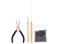 Vlrla-4pcs Cabelo Extension Com 500unidades Micro Rings Hooks Kit