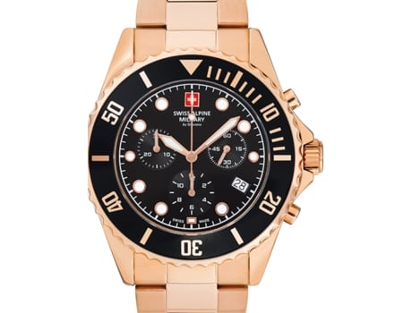 Reloj para Hombre Oro Rosa Acero Inoxidable Serie 7053 Chrono Sam7053.9167 SWISS ALPINE MILITARY