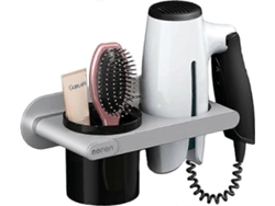 Soporte para secador de pelo, montaje en pared, par de accesorios multifuncionales GOKOCO