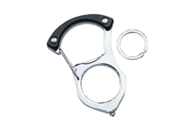 Ganchillo Portátil De Autoprotección Llavero Multifuncional Para Coche De Aleación Con Cadena De 50 Cm Negro