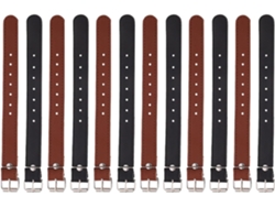 Juego De 12 Correas Ajustables De Pu Con Hebilla Para Cesta