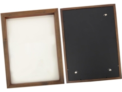 Caja De Recuerdos Con Marco De Fotos, Vitrina Para Exhibición, Flores Secas Incluidas.