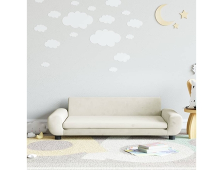 Sofá Para Niños VIDAXL Crema (100x54x33 cm)