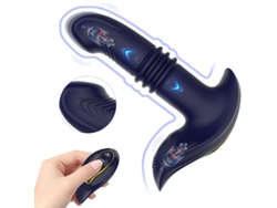 Vibrador De Masaje Telescpico Porttil Con Control Remoto Inalmbrico Para Mujeres (azul)