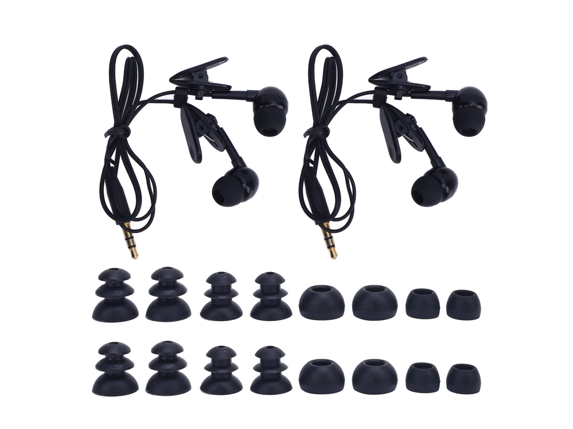 2 Auriculares Estéreo Subacuáticos Con Aislamiento De Ruido Ip68 Con Conector De 3,5 Mm Para Nadar, Surfear, Correr Y Esquiar.