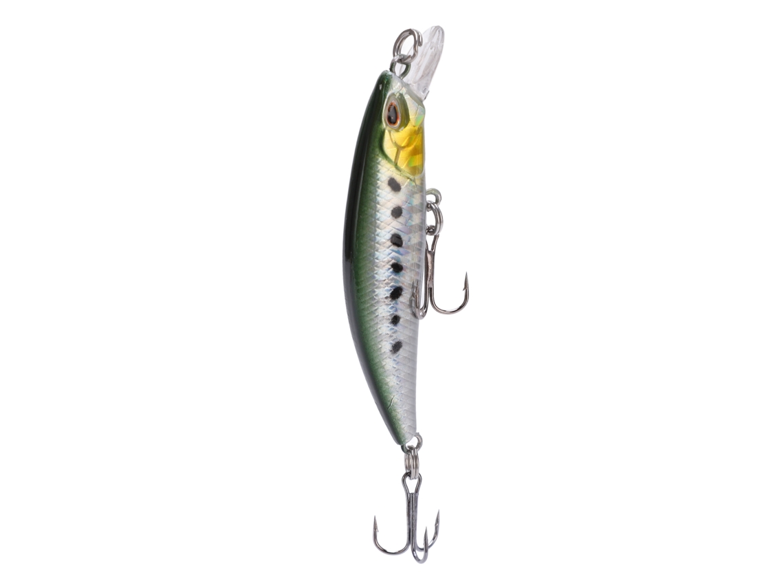Señuelo Minnow de 6,8 cm con ojos vivos 3D para agua dulce y salada.