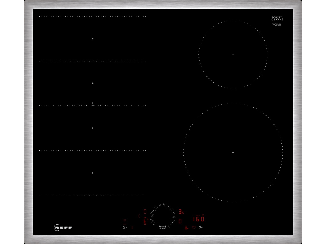 Placa de Induccíon NEFF T66SHE4LP (Eléctrica - 60 cm - Negro)