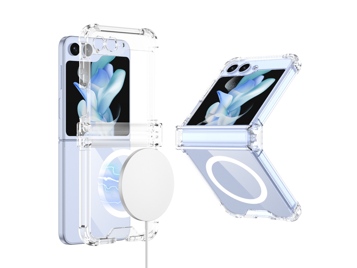 Funda Protectora Airbag Anticaída Carga para Samsung Galaxy Z Flip 6 SIURN Transparente