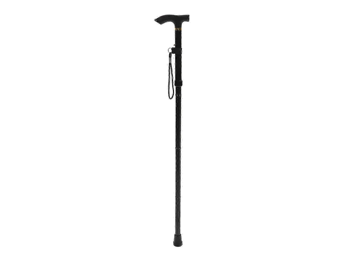 Bastón plegable de aluminio, antideslizante, ligero, de 4 secciones, para senderismo y montañismo.