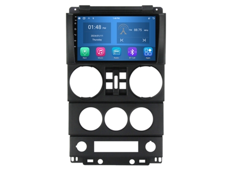 Autoradio 4GB RAM64GB ROM ROVERONE para Jeep Wrangler 3 JK 2008 - 2010 CarPlay Android Coche Radio Bluetooth Navegación