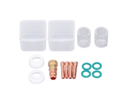 Juego De Accesorios Para Soldadura Tig De 13 Piezas, Conector De Copa De Vidrio, Abrazadera De Electrodo Para Wp 17 18 26