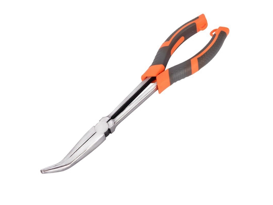 Alicates multifuncionales con mango de 28 cm (11 pulgadas) de largo y cuchillas afiladas para pesca y reparaciones mecánicas.