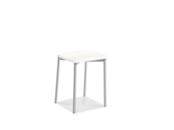 Banqueta de Cozinha Kati Pernas de Alumínio 33x47x33cm Domus Urbano FANMUEBLES