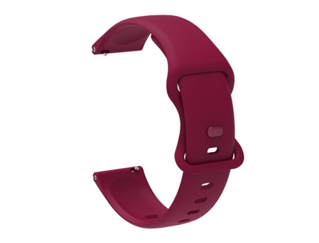 Correa de reloj de silicona con hebilla de mariposa de 20 mm para Amazfit GTS 2e (rojo vino)