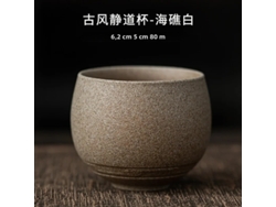 Taza de té de cerámica japonesa hecha a mano, estilo retro, regalo silencioso hecho a mano Mdug (estilo 4)