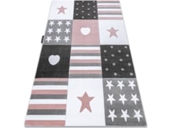 Alfombra DYWANY LUSZCZOW Petit Teeny (Rosa - 180 x 270 cm - Polipropileno)
