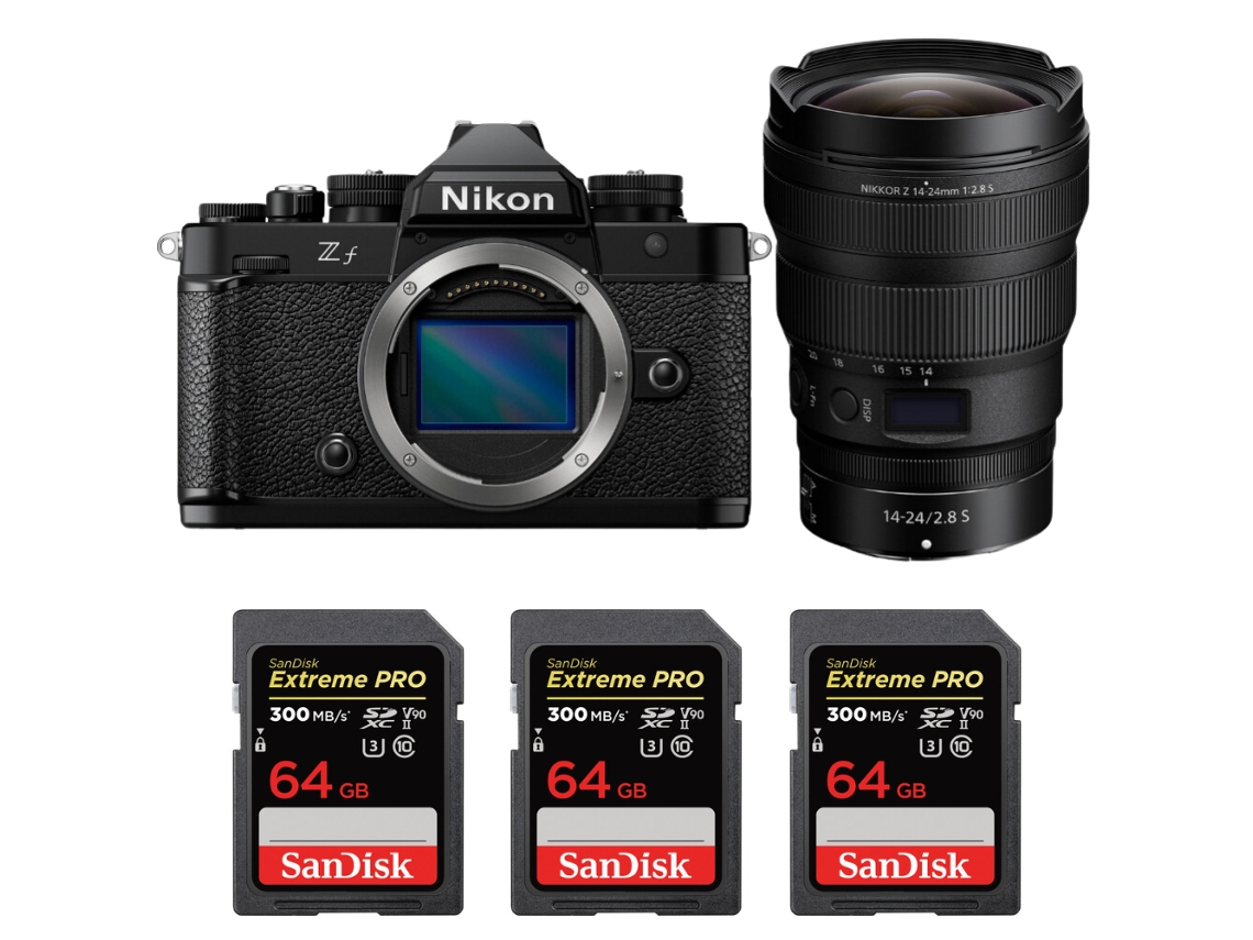 Nikon Zf + 14-24mm F/2.8 S + 3 Sandisk 64gb Uhs-ii 300mb/s + Ebook “20 Consejos Para Fotos Que Impactan”