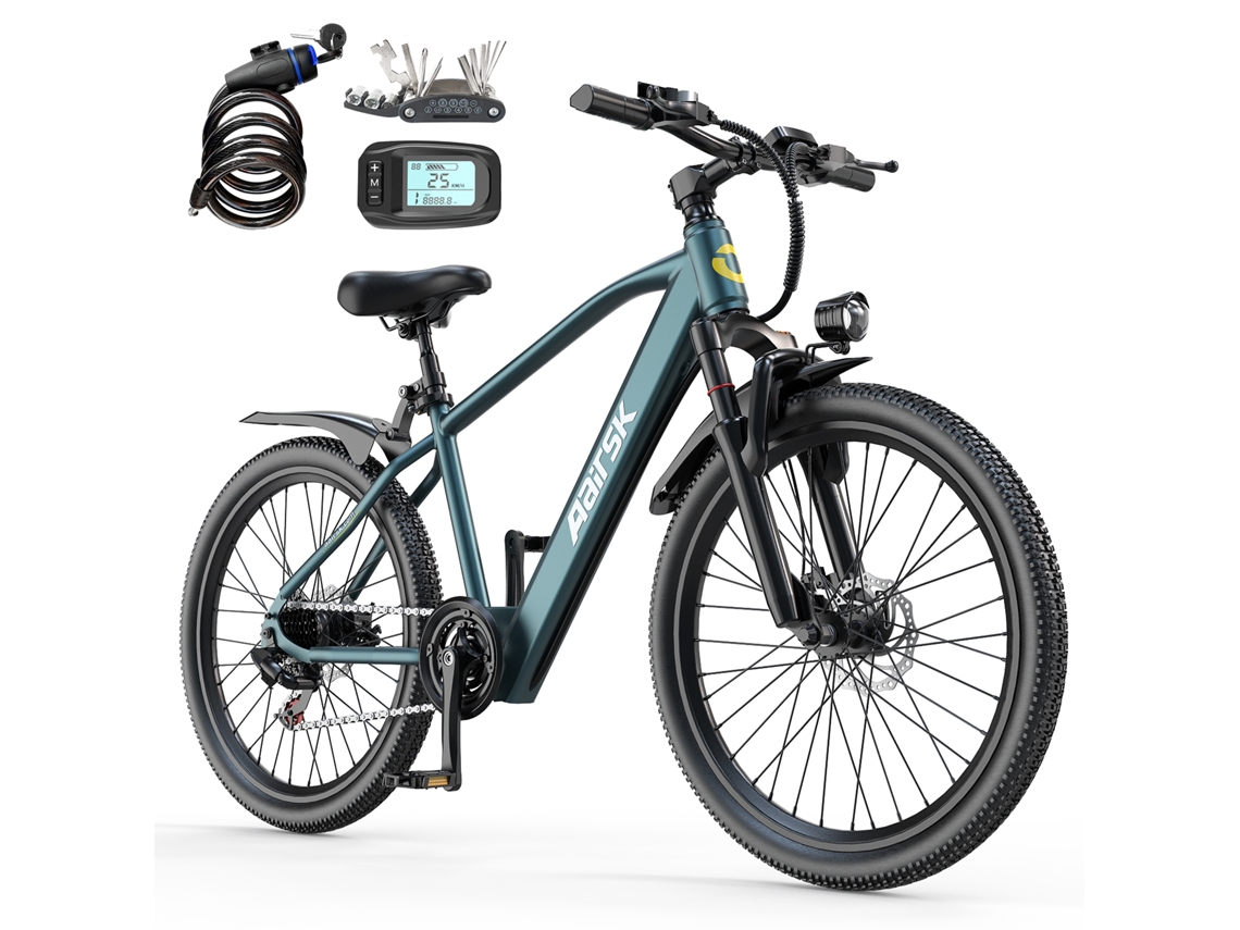 Bicicleta eléctrica Aairsk GT300 de 26 pulgadas con batería de litio de 36 VE y 10 Ah