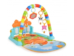 Manta de actividades con piano y juguetes colgantes MUSHY MONI