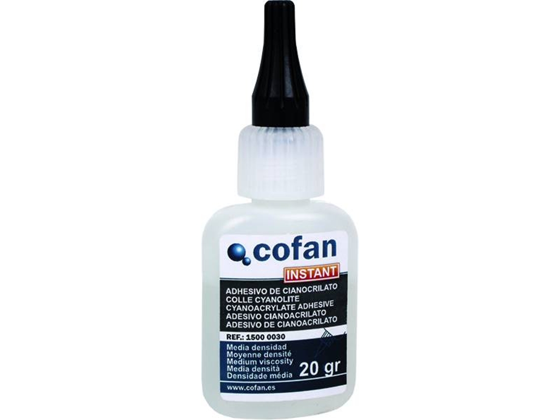 Adhesivo Cianoacrilato Alta Densidad COFAN 20Gr