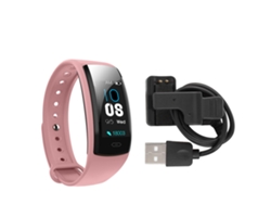 Reloj Inteligente Qs90 Plus Con Monitor De Frecuencia Cardíaca Y Presión Arterial - Rosa